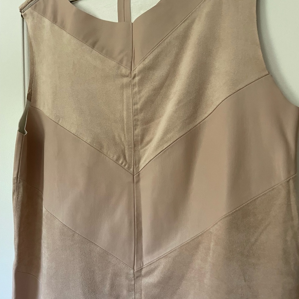 Zara Faux Suede Leather Tunic/Above Knee Dress Excellent Condition